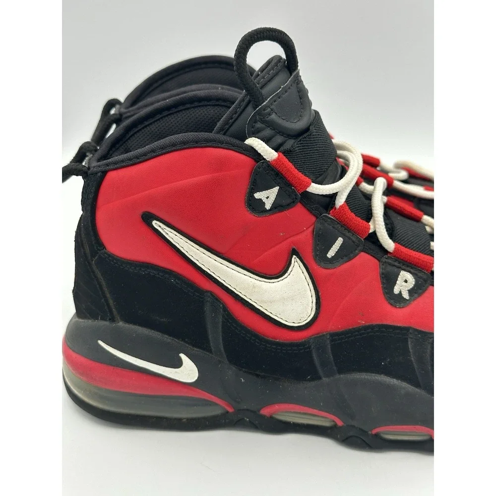 Nike Air Max Uptempo '95 Shoes University Red Black White Men's Size 8.5 Bulls